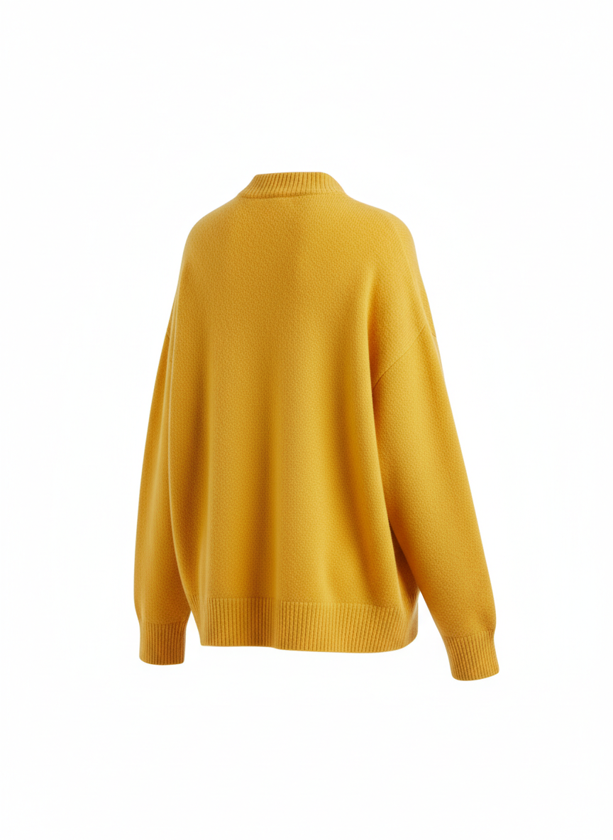 Women's Yellow Oversized Sweater