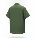 Men Green Cuban Camp Shirt