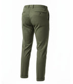 Men Green Cropped Tapered Pants