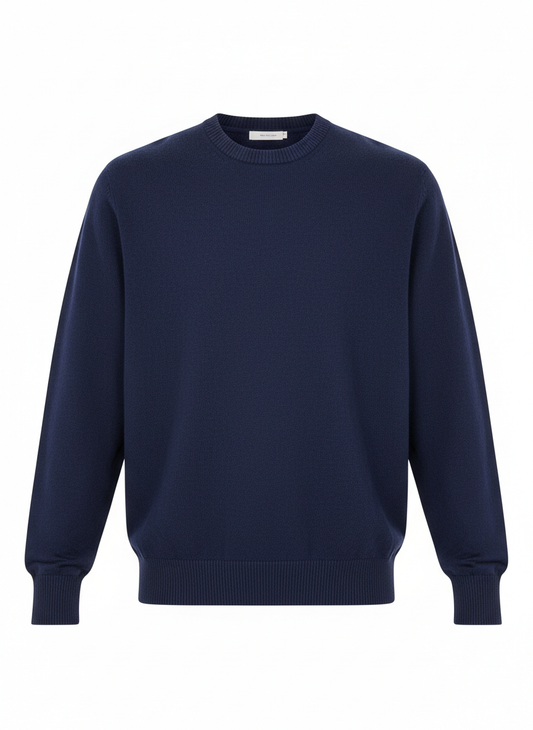 Women's Navy Crewneck Sweater