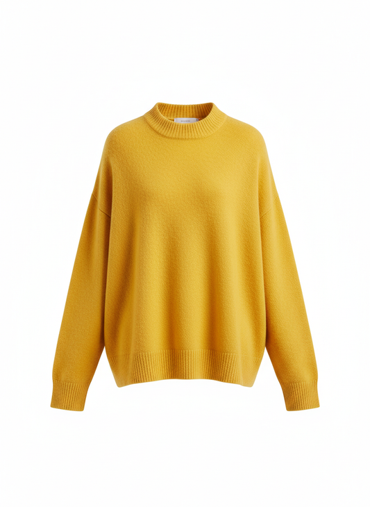 Women's Yellow Oversized Sweater